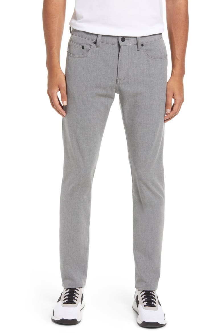 Delaware Slim Fit Five Pocket Pants, Main, color, SLVR