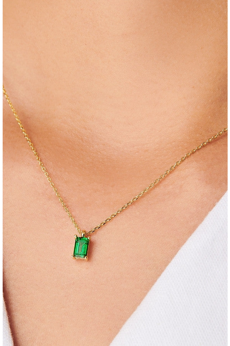 Birthstone Necklace, Alternate, color, Emerald/May