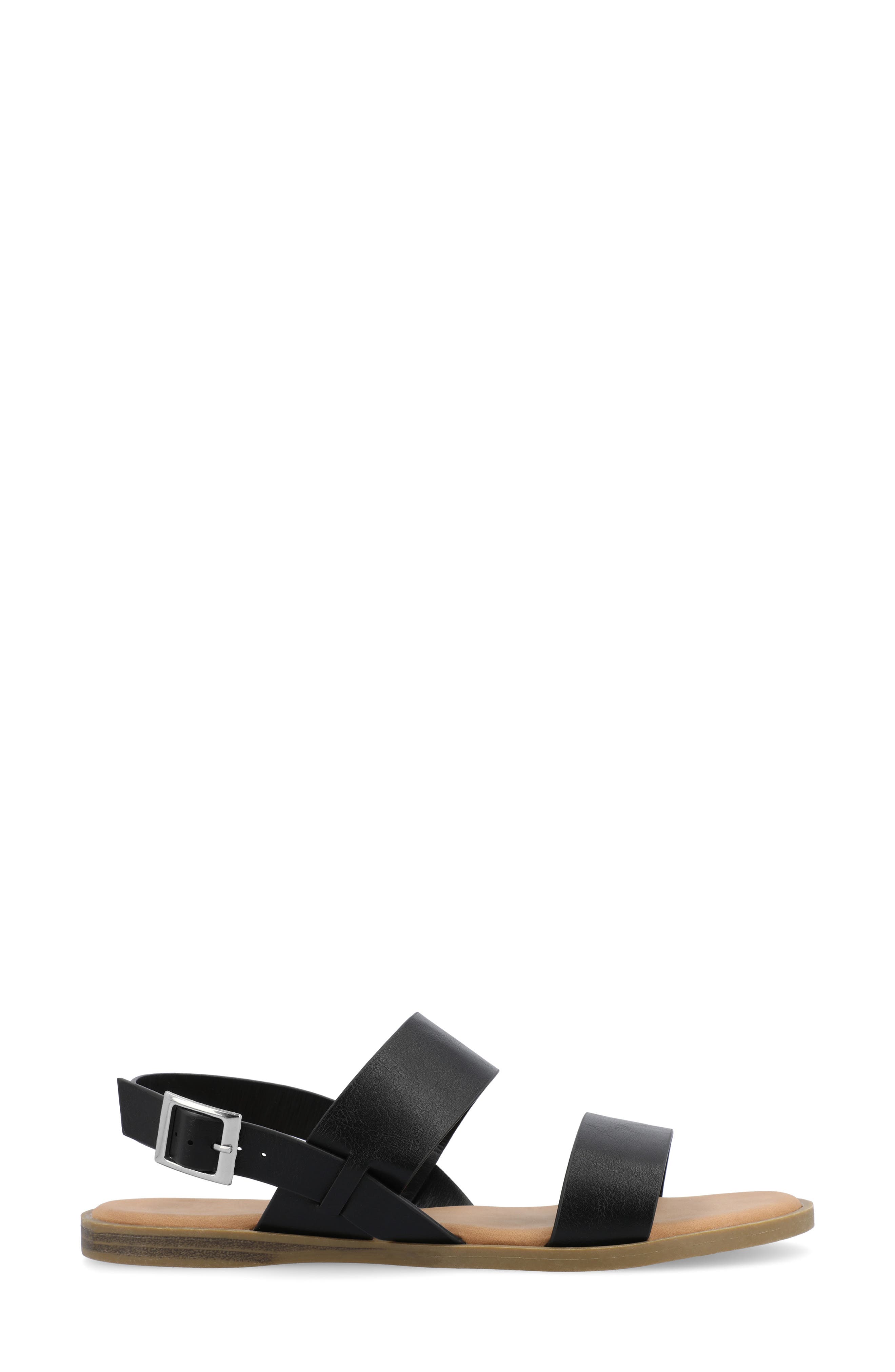 Journee Collection Lavine Sandal - Wide Width, Alternate, color, Black