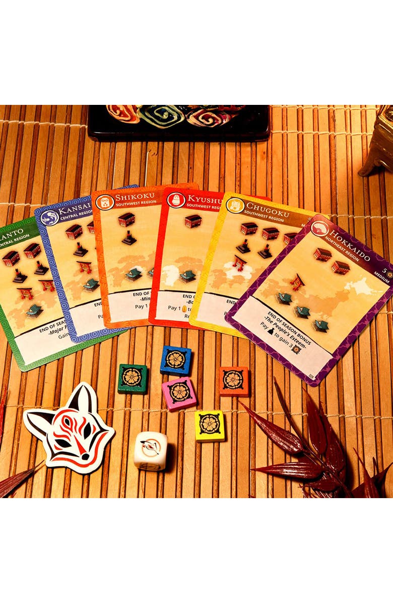 WizKids Games Jinja Board Game, Build Shrines Across Japan, Ages 12+, Alternate, color, Multicolored