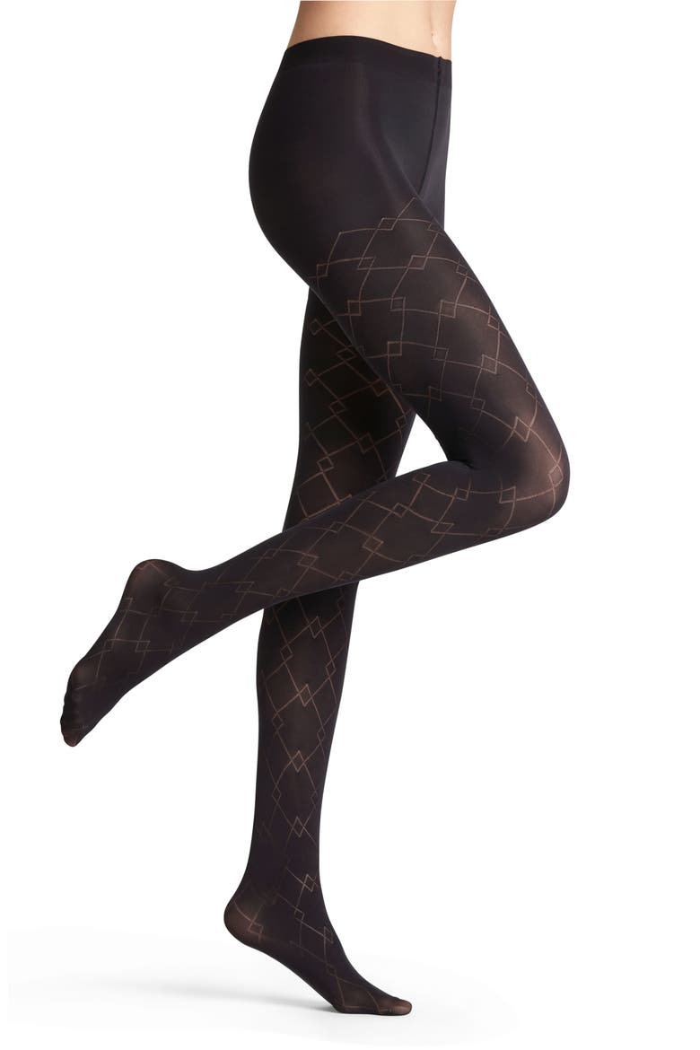 Check Mate Tights, Main, color, BLACK
