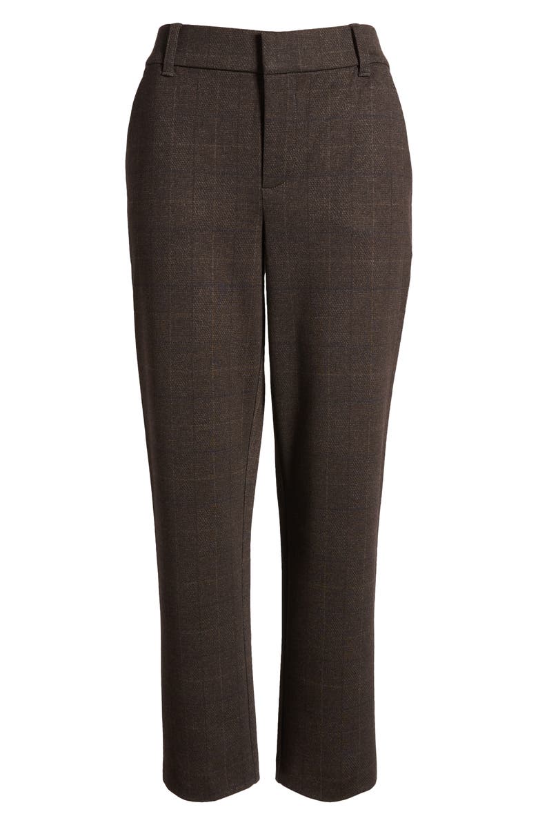 Wit & Wisdom 'Ab'Solution Houndstooth High Waist Ankle Straight Leg Pants, Alternate, color, Cold Brew