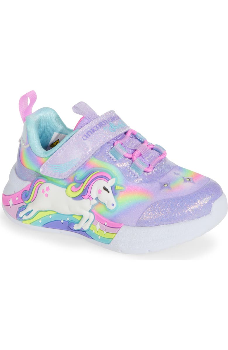 SKECHERS Kids' Unicorn Chaser Sneaker, Main, color, Lavender/ Multi