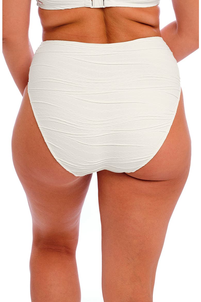 Beach Waves High Waist Bikini Bottoms, Alternate, color, LINEN