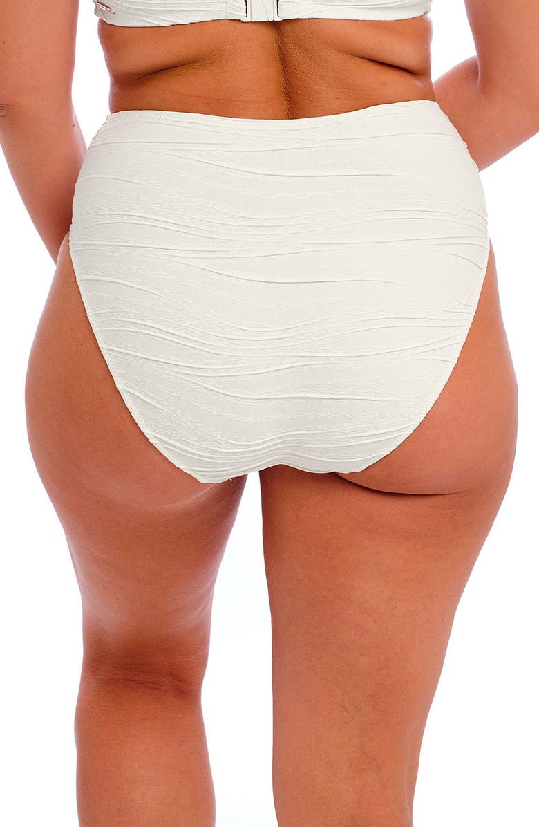 Fantasie Beach Waves High Waist Bikini Bottoms, Alternate, color, Linen