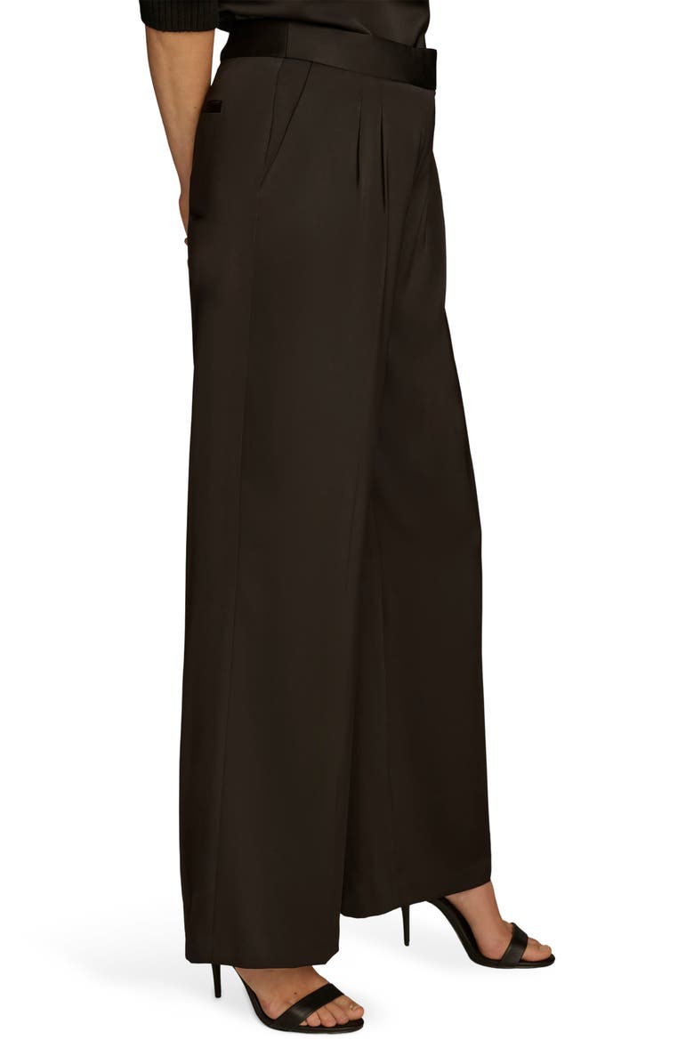 Donna Karan New York Pleated Wide Leg Pants, Alternate, color, 
