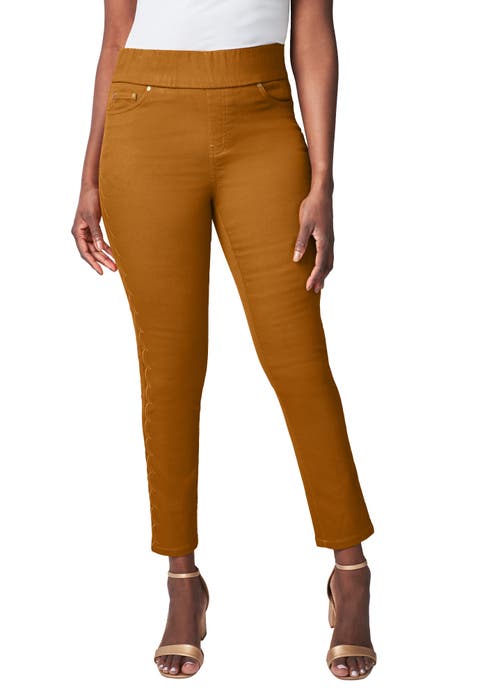 Comfort Waist Scalloped Ankle Jean (Plus Available)