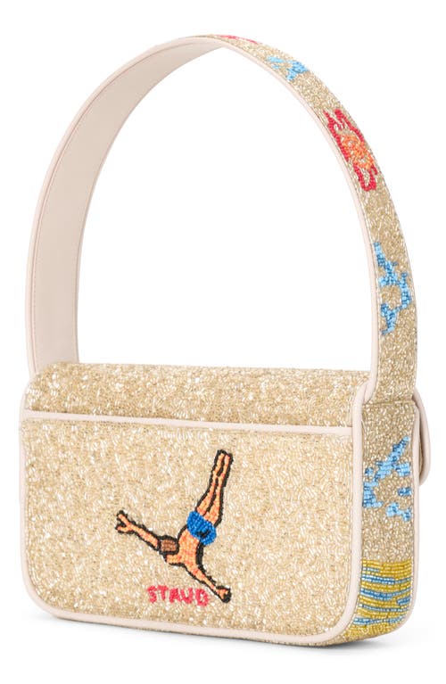 STAUD STAUD TOMMY BEADED SHOULDER BAG 