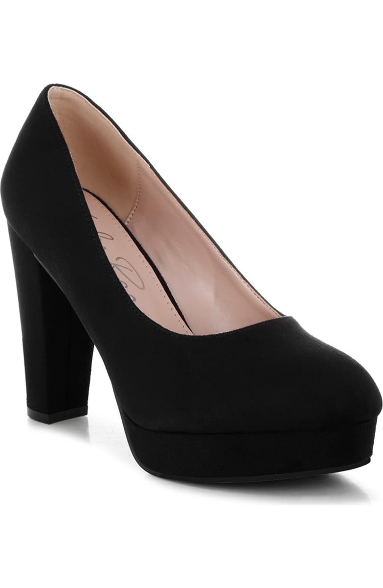 LONDON RAG Olanta Platform Pump, Main, color, Black