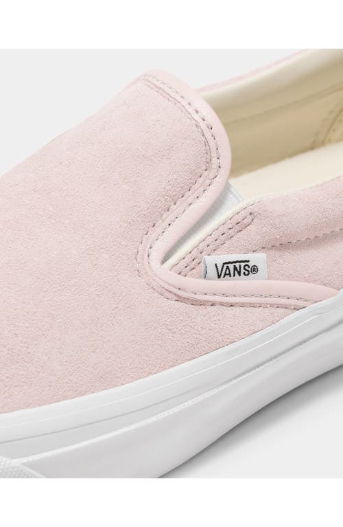 Vans Classic Slip-on Sneaker In Pig Suede Sepia Rose