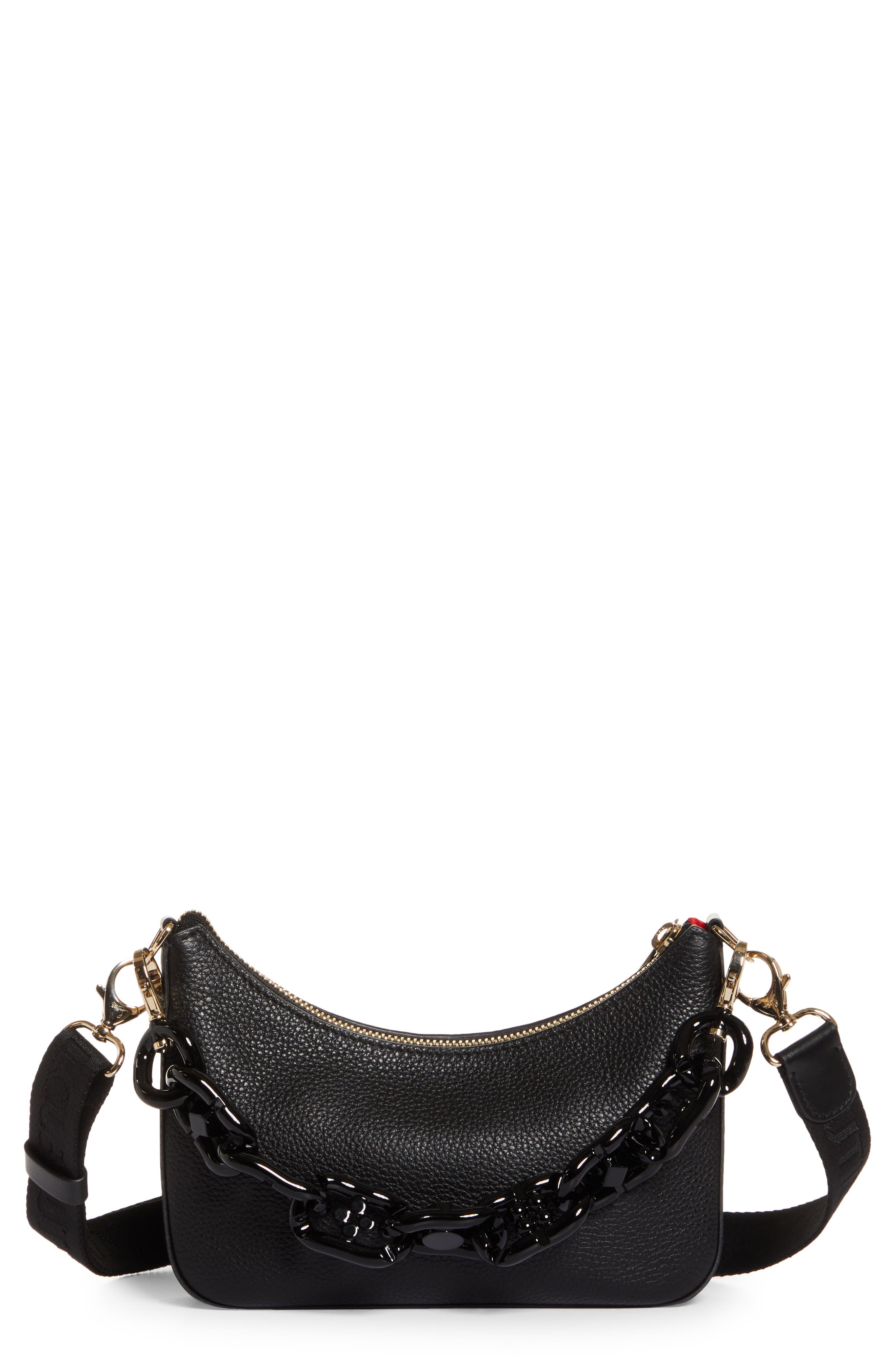 Christian Louboutin Mini Loubilab Leather Shoulder Bag, Main, color, 