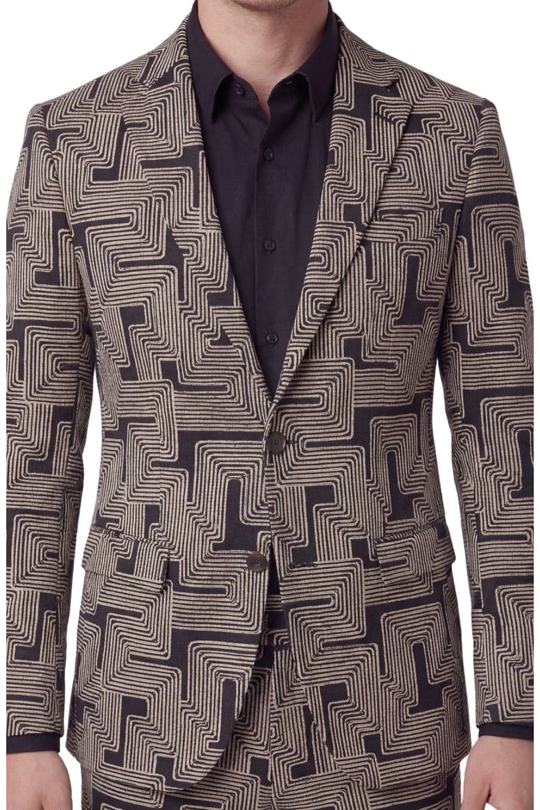 Inter Twine Mens Tailored Blazer, Alternate, color, INTER TWINE BLACK