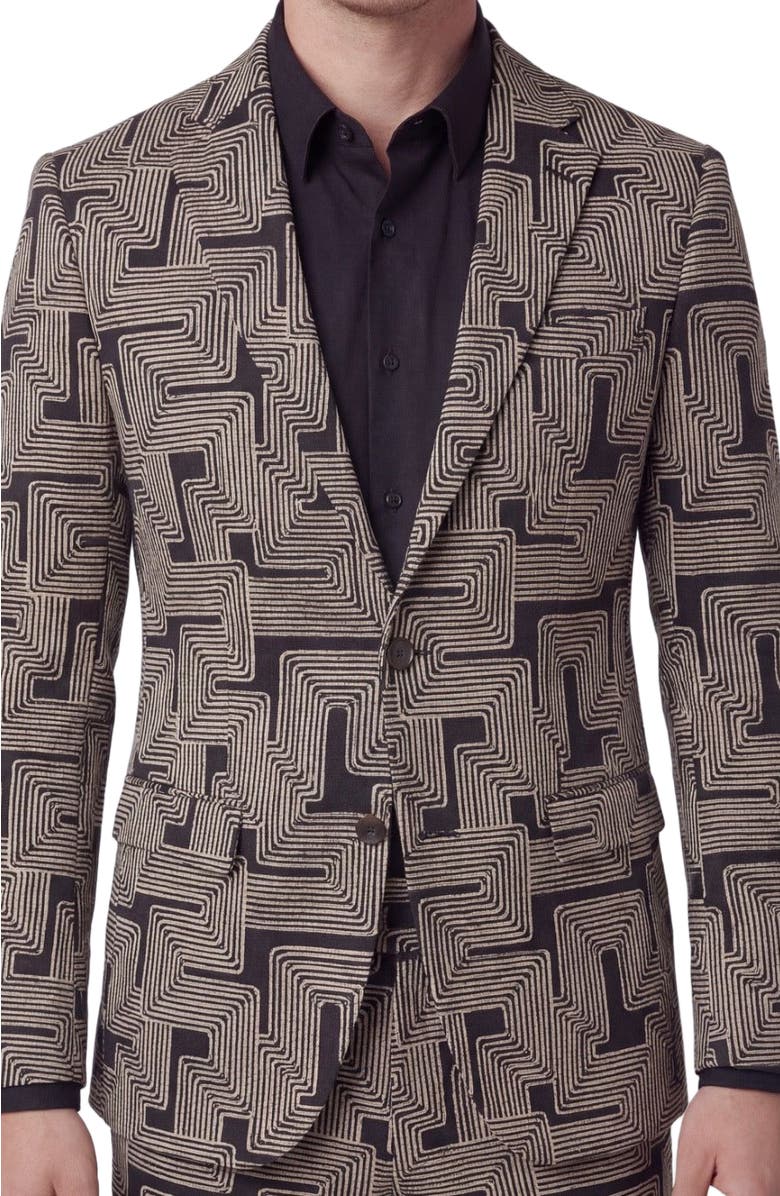 Lords of Harlech Inter Twine Mens Tailored Blazer, Alternate, color, Inter Twine Black