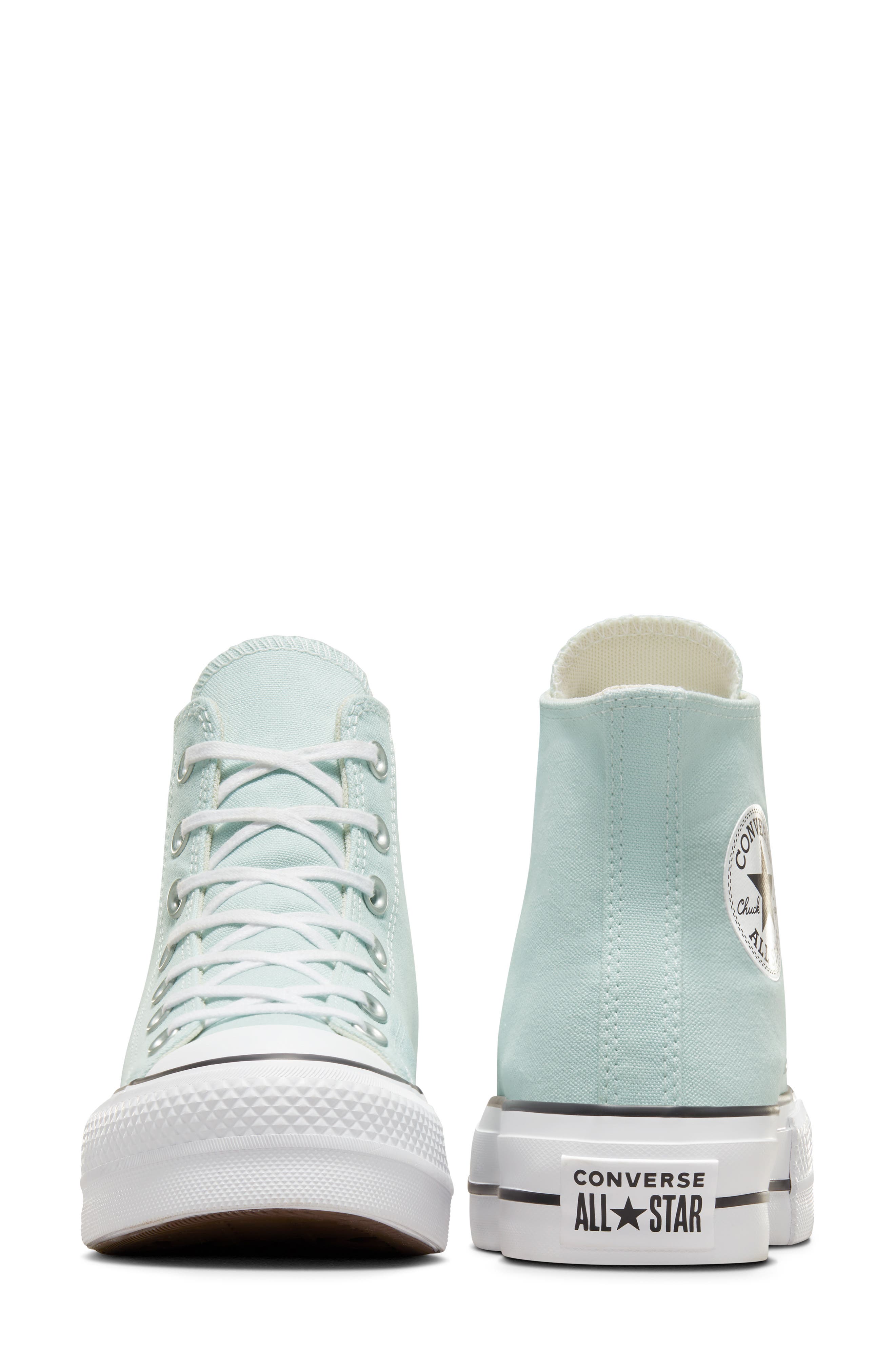 Chuck Taylor® All Star® Lift High Top Platform Sneaker, Alternate, color, CHANCE OF RAIN/ WHITE/ BLACK