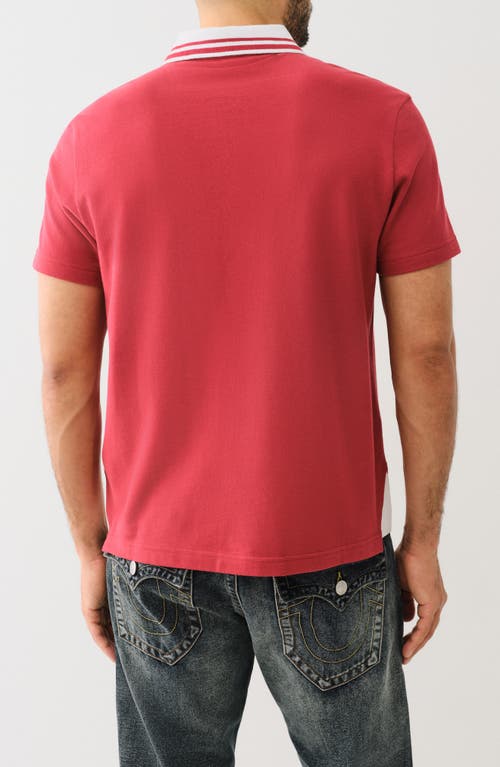 TRUE RELIGION TRUE RELIGION GUSSET KNIT POLO