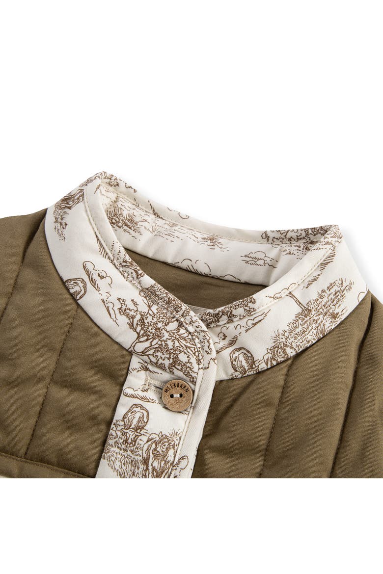 Quilted Vest, Alternate, color, Country Toile