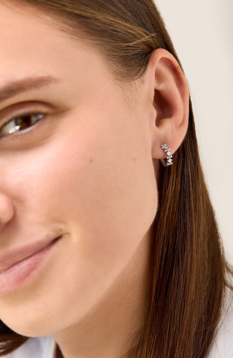 Bony Levy Getty Diamond Hoop Earrings, Alternate, color, 18K White Gold