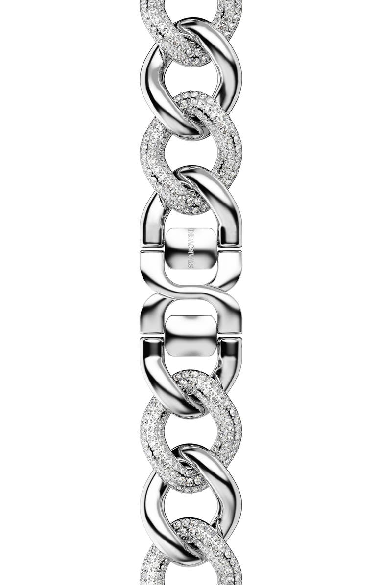 Swarovski Sparkling Chain 20mm Apple Watch<sup>®</sup> Bracelet Watchband, Alternate, color, Silver