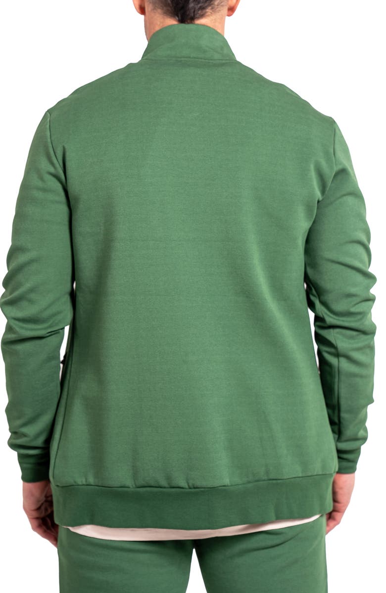 Maceoo Zipper Ascension86 Green Knit Track Jacket, Alternate, color, Green