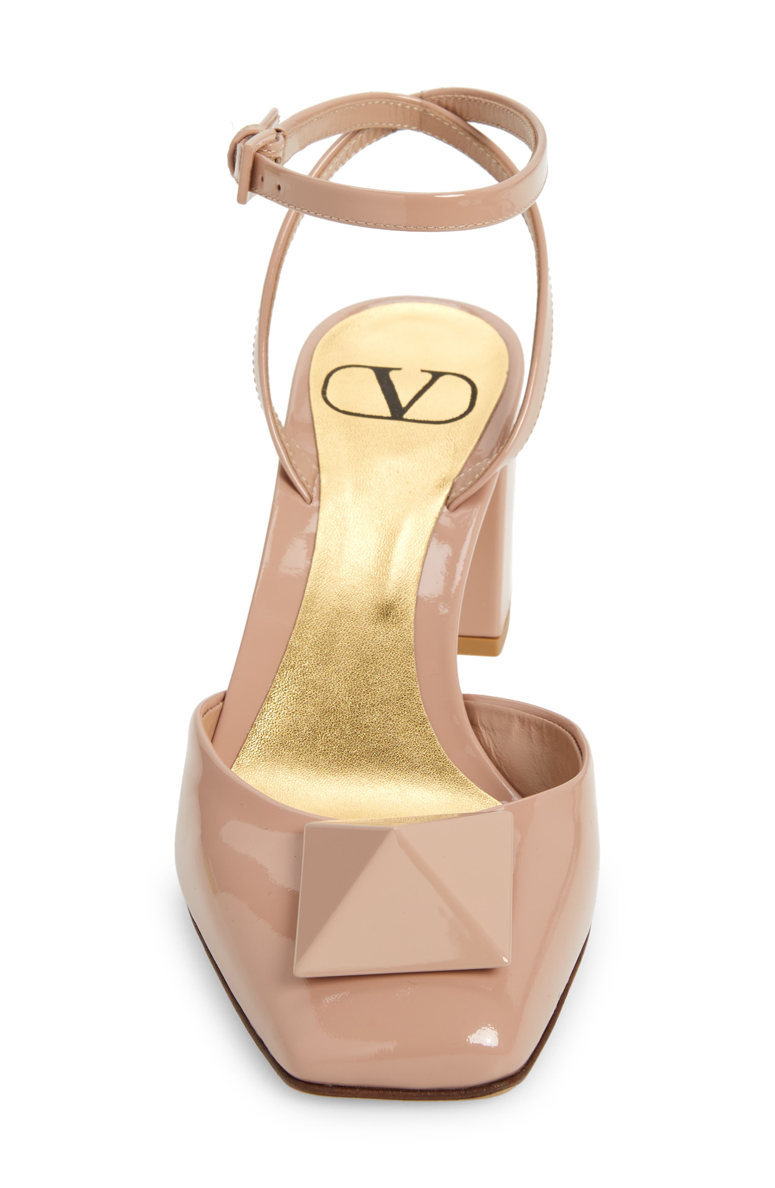 One Stud Ankle Strap Pump, Alternate, color, ROSE CANNELLE