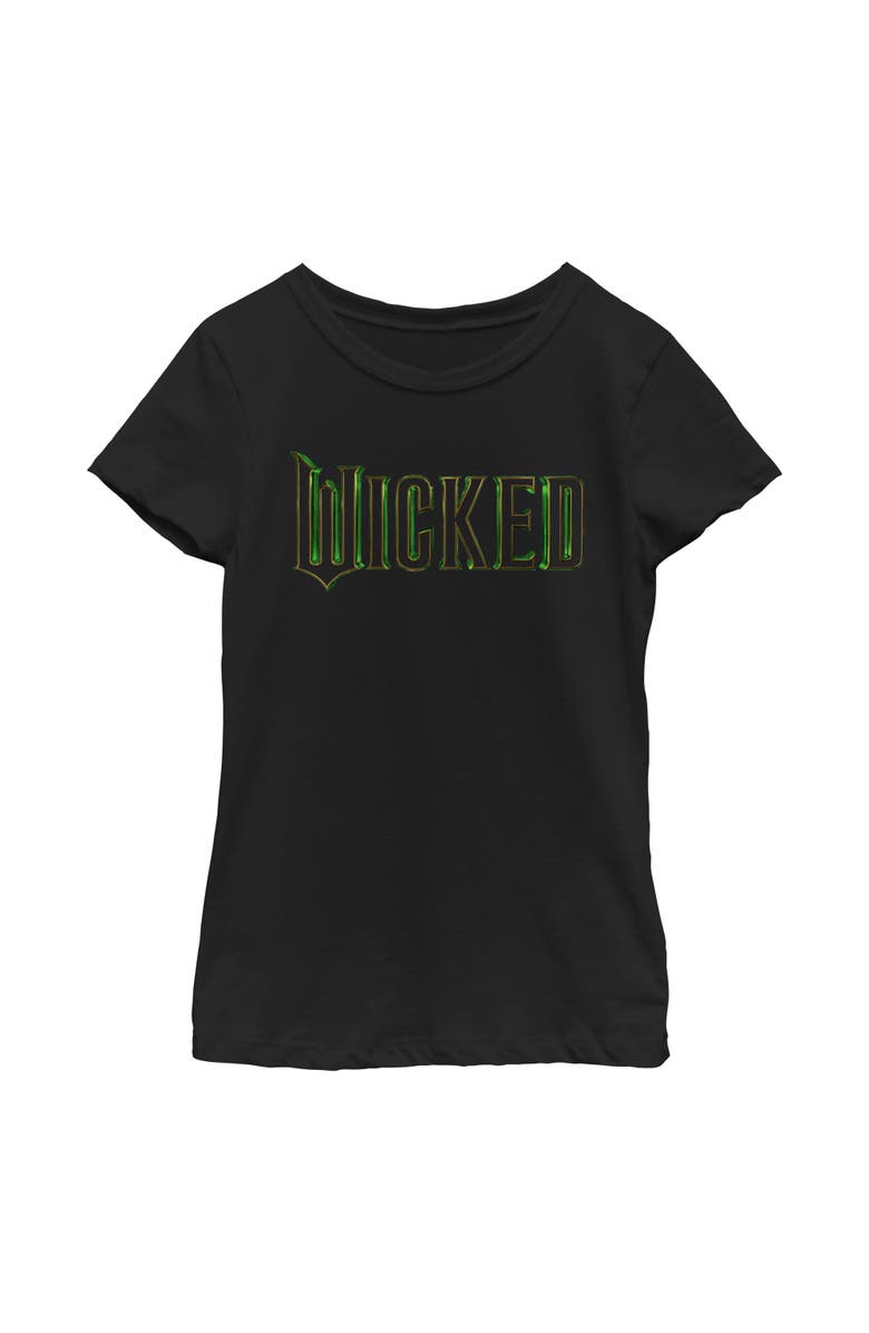 Wicked Girl's Wicked Official Logo  Graphic T-Shirt, Main, color, Black: Glow Logo