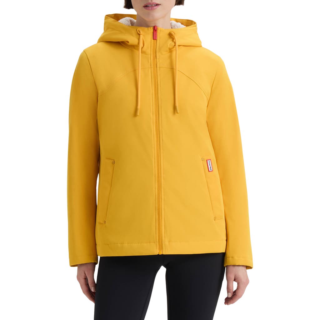 Hunter Blake Short Waterproof Rain Jacket In Yellow