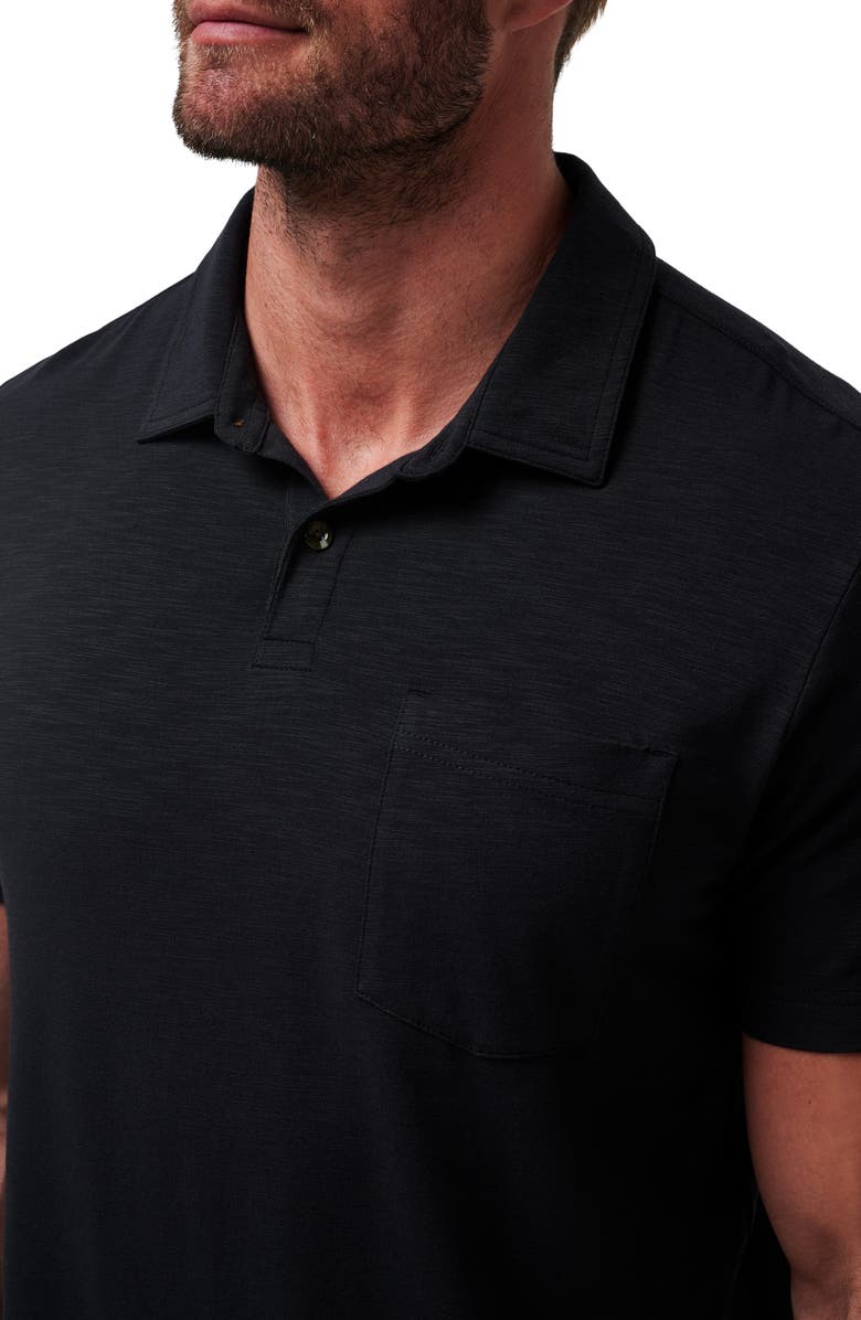 TravisMathew Cloud Slub Pocket Polo, Alternate, color, Black