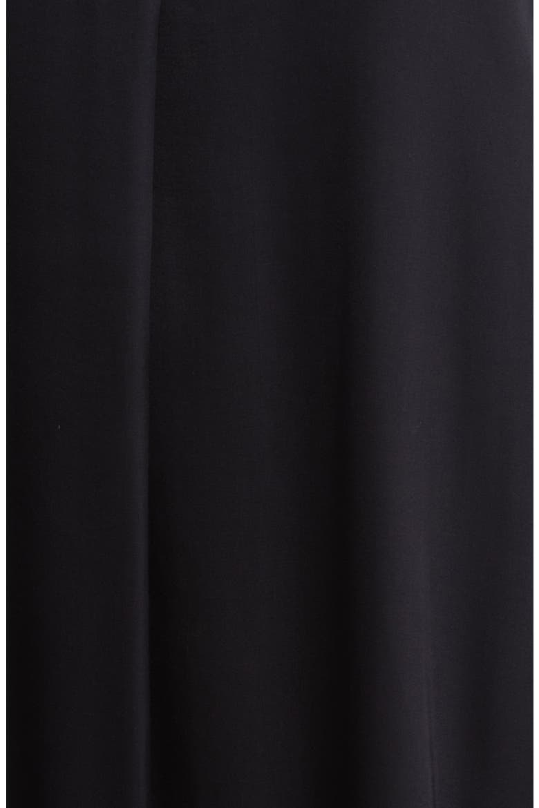 Nalo Long Sleeve Satin Shift Dress, Alternate, color, BLACK