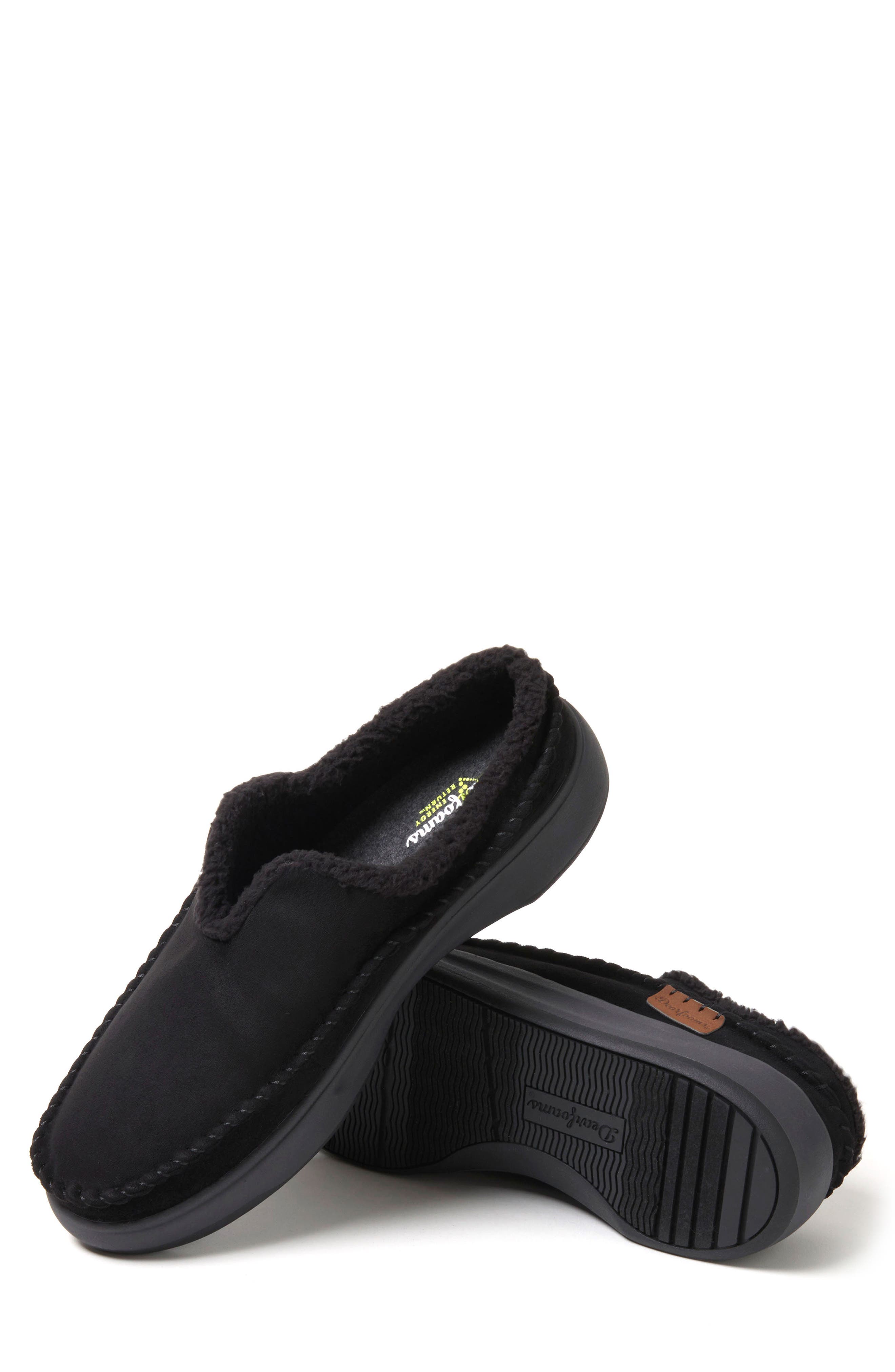 DEARFOAMS Elm Clog Slippers, Alternate, color, Black