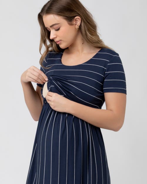 Ripe Maternity Crop Top Nursing Dress In Multi