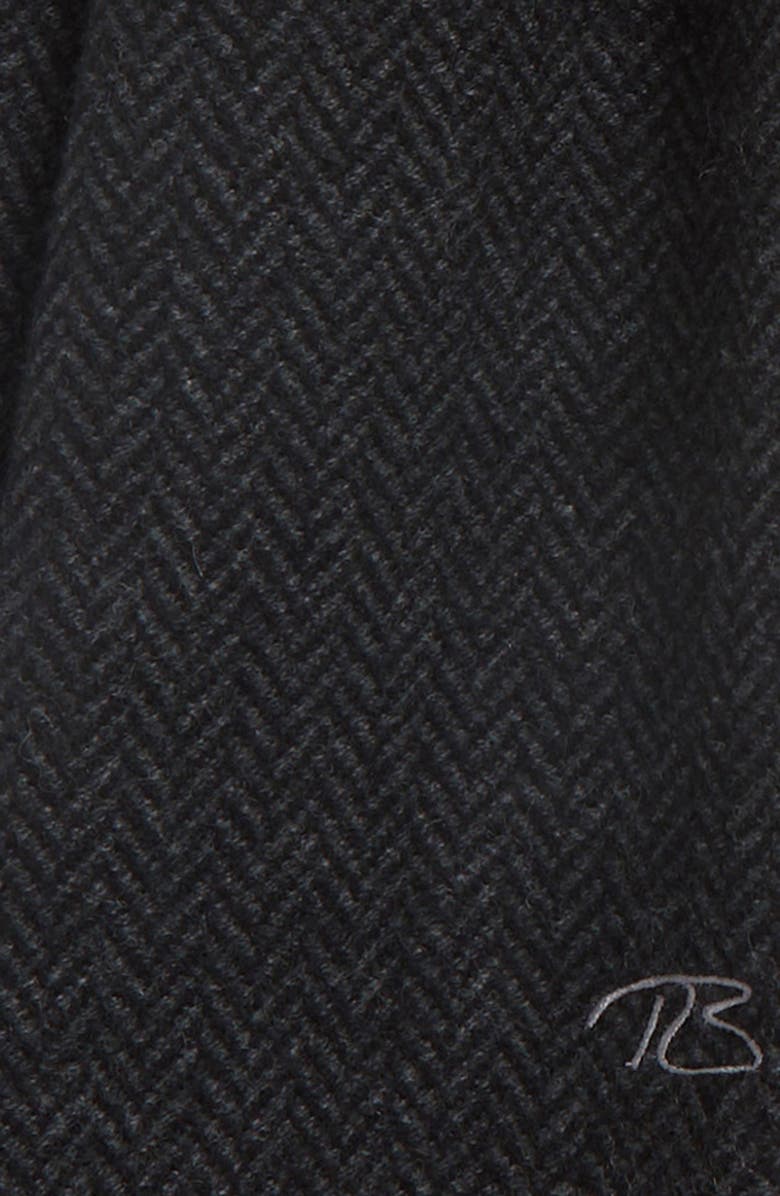 Robert Barakett Wool & Cashmere Herringbone Scarf, Alternate, color, Black