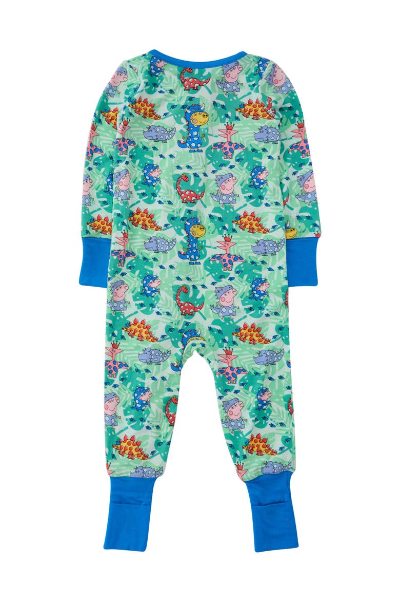 Peppa Pig & Friends Convertible One Piece Pajama, Viscose, Alternate, color, Dinosaur Peppa Pig & Friends