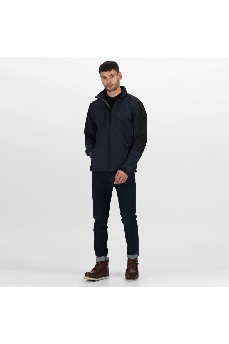 Hydroforce 3-layer Softshell Jacket, Alternate, color, Navy and Black