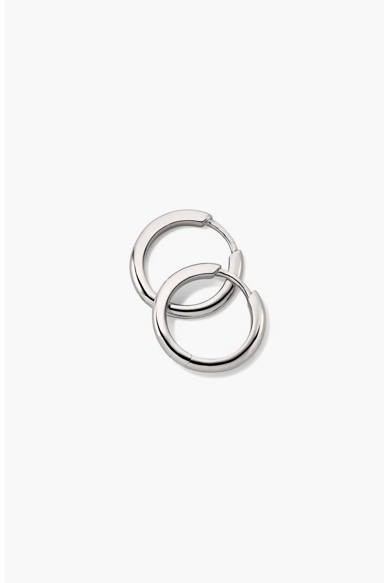Tube Medium Hoops, Alternate, color, Sterling Silver
