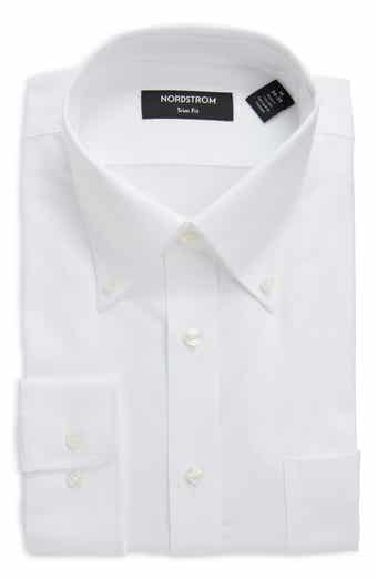 Nordstrom Trim Fit Royal Oxford Solid Dress Shirt