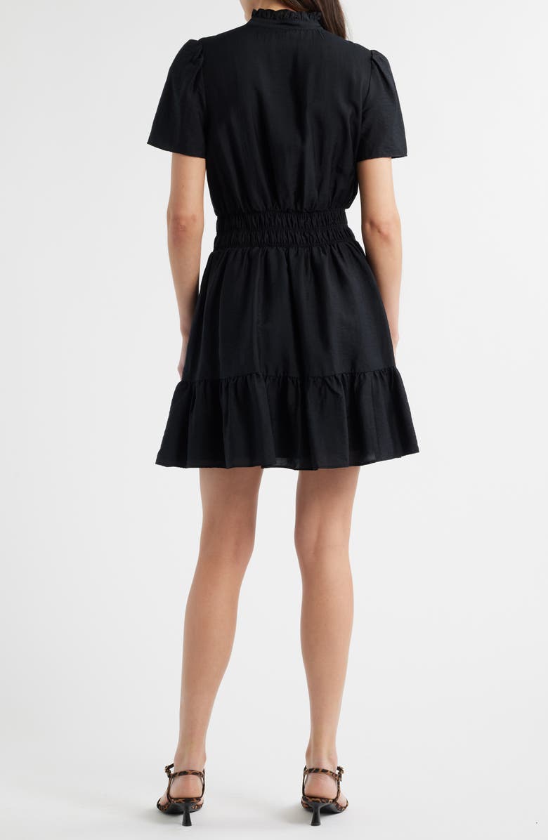 Caslon<sup>®</sup> Ruffle Detail Dress, Alternate, color, Black