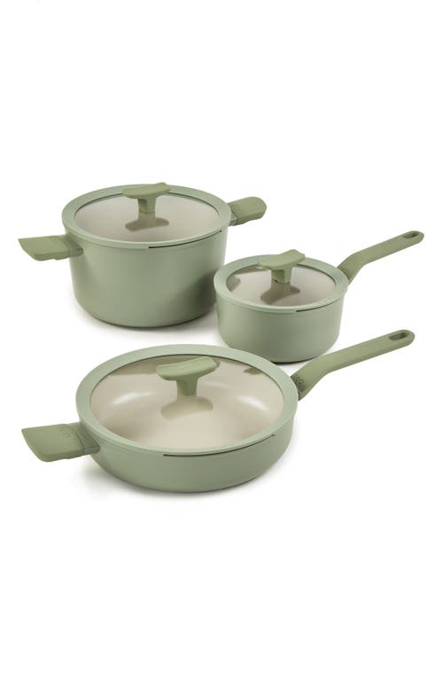 Berghoff Leo Balance 4.6-quart Nonstick Covered Stockpot In Sage