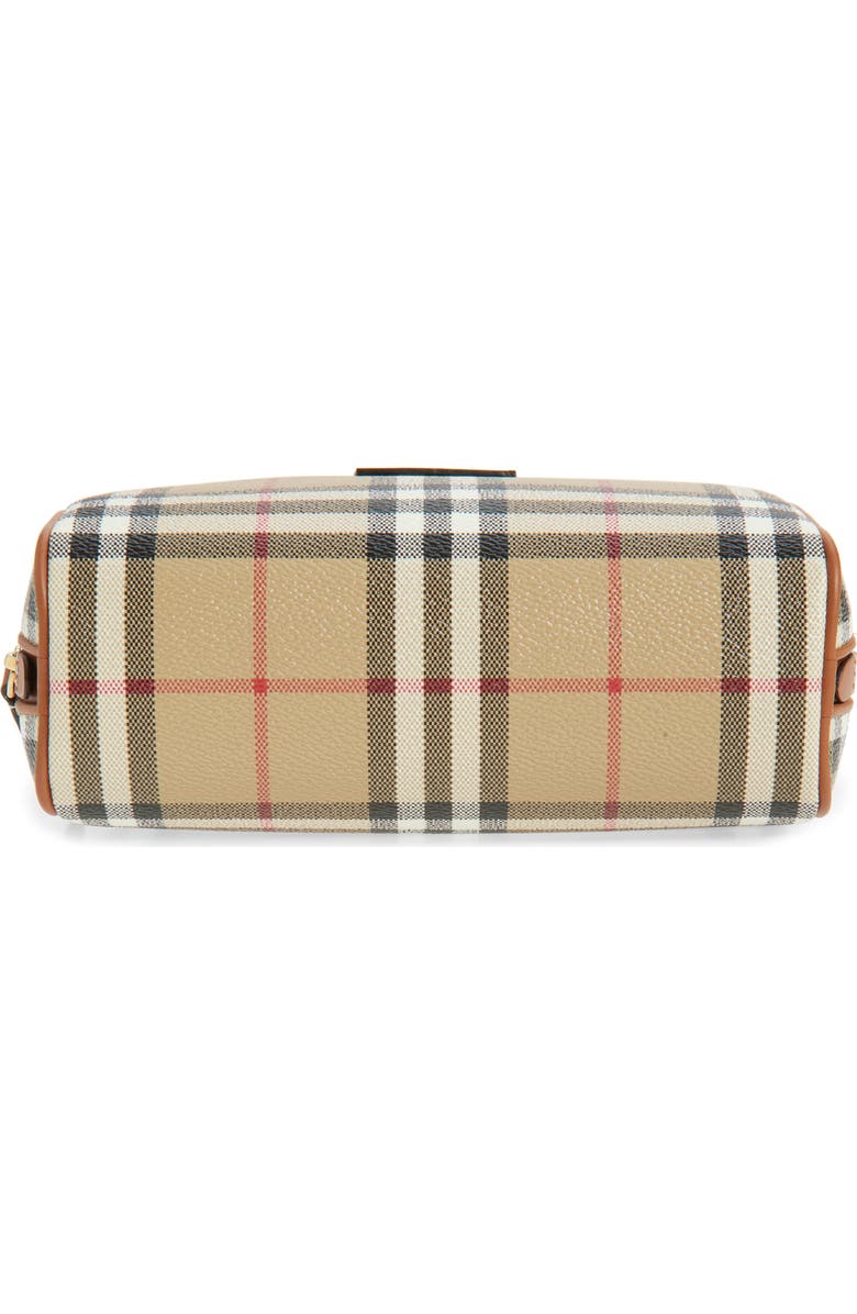 Burberry Medium Check Coated Canvas Cosmetics Pouch, Alternate, color,