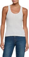 L'AGENCE Adria Scoop Neck Organic Cotton Tank