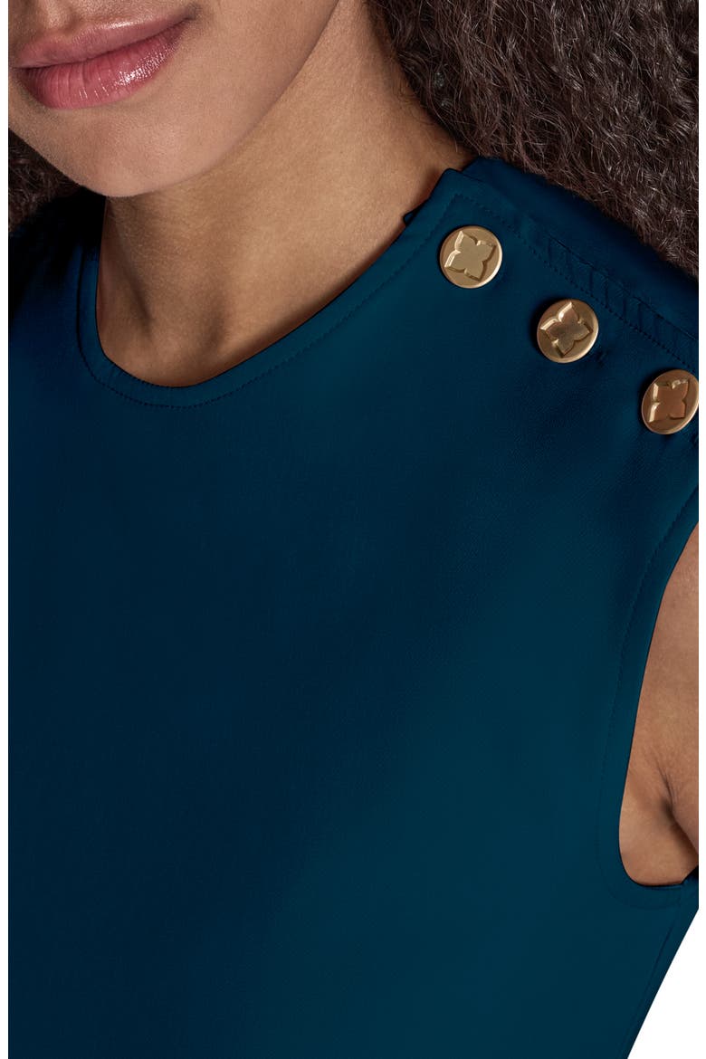 Iconic Stretch Asymmetric Minidress, Alternate, color, DELMAR