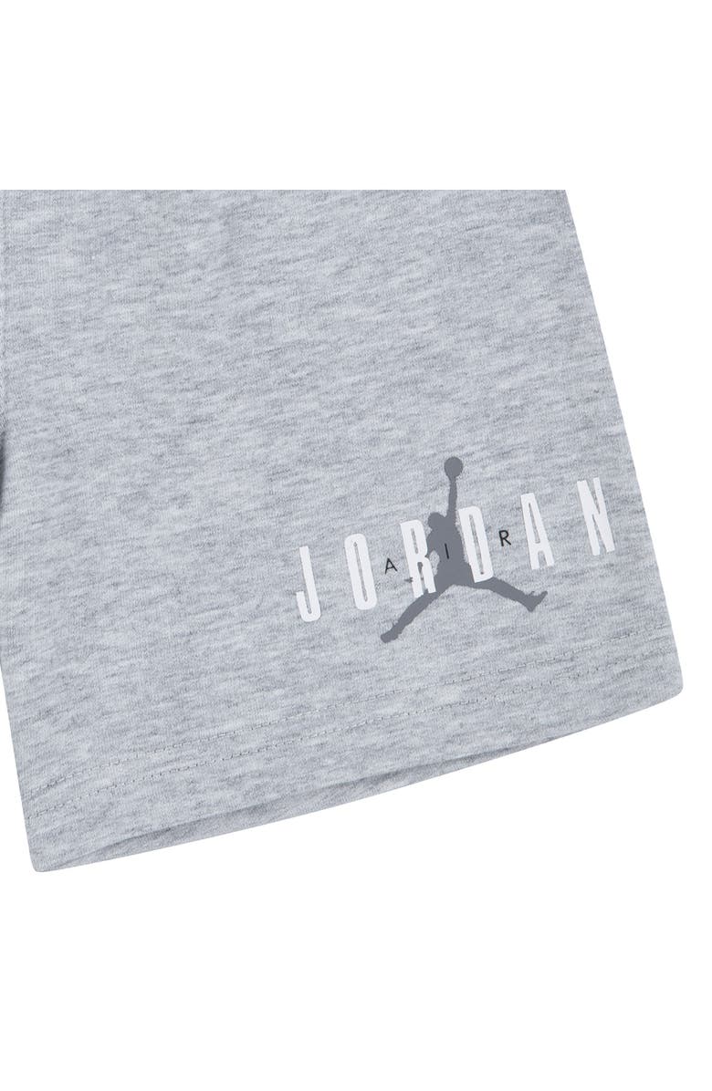 Jordan French Terry Henley Hoodie & Sweat Shorts Set, Alternate, color, Light Grey Heather