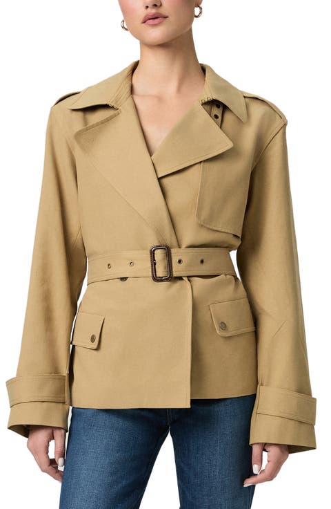 Orsina Cotton Blend Short Trench Coat