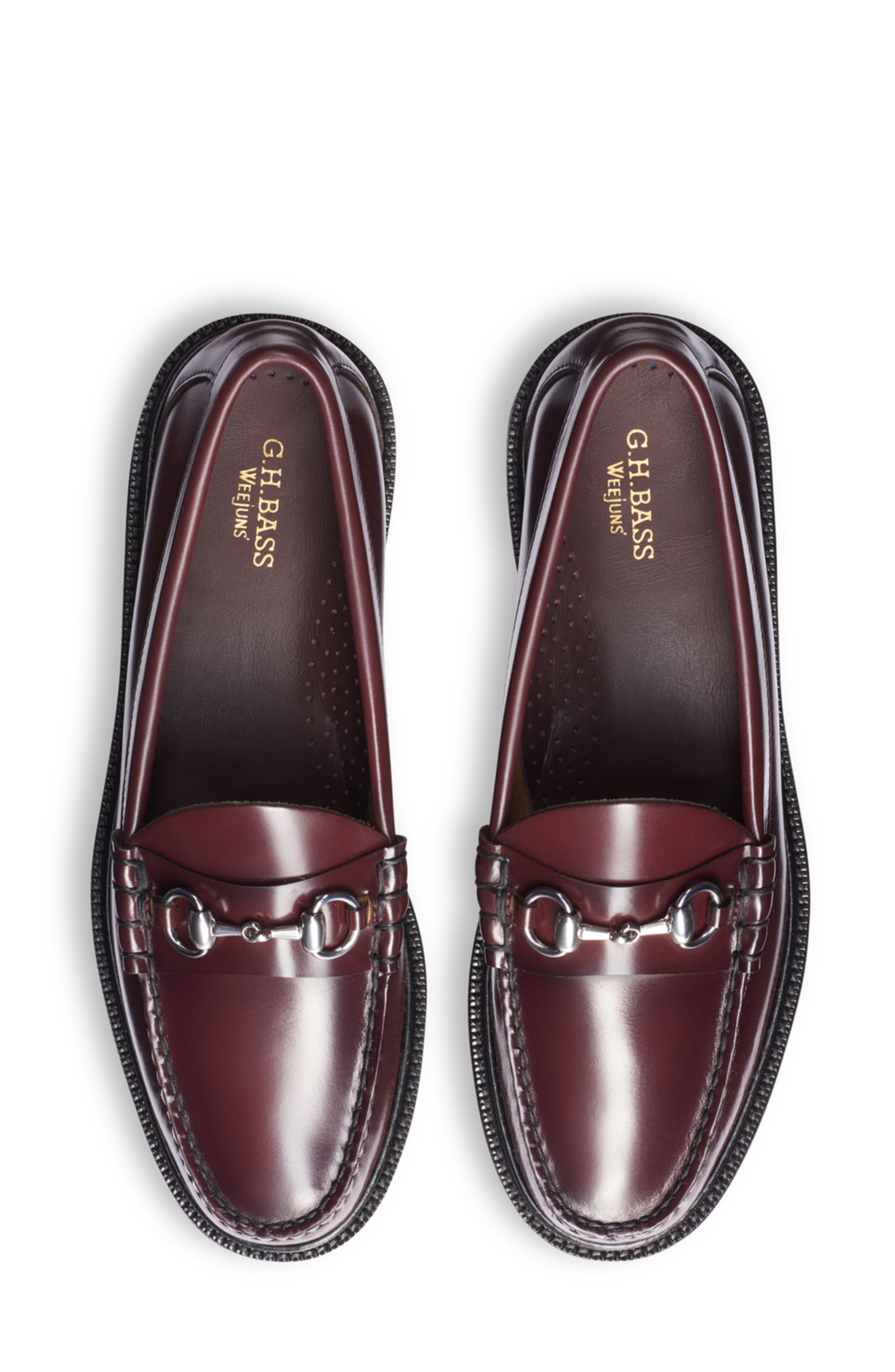 G.H.BASS Lincoln Weejun Lug Loafer, Alternate, color, Wine