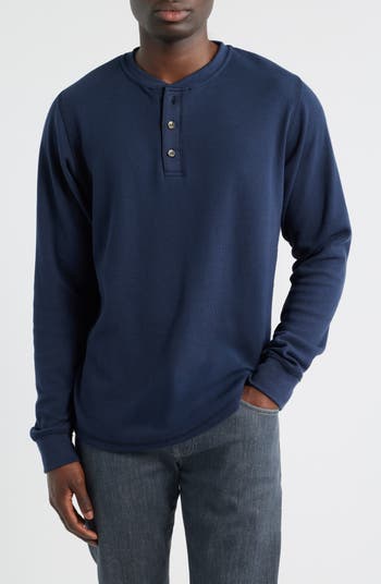 James Campbell Calico Waffle Stitch Henley | Nordstrom