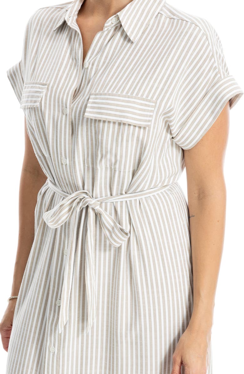 MAX STUDIO Stripe Shirtdress, Alternate, color,