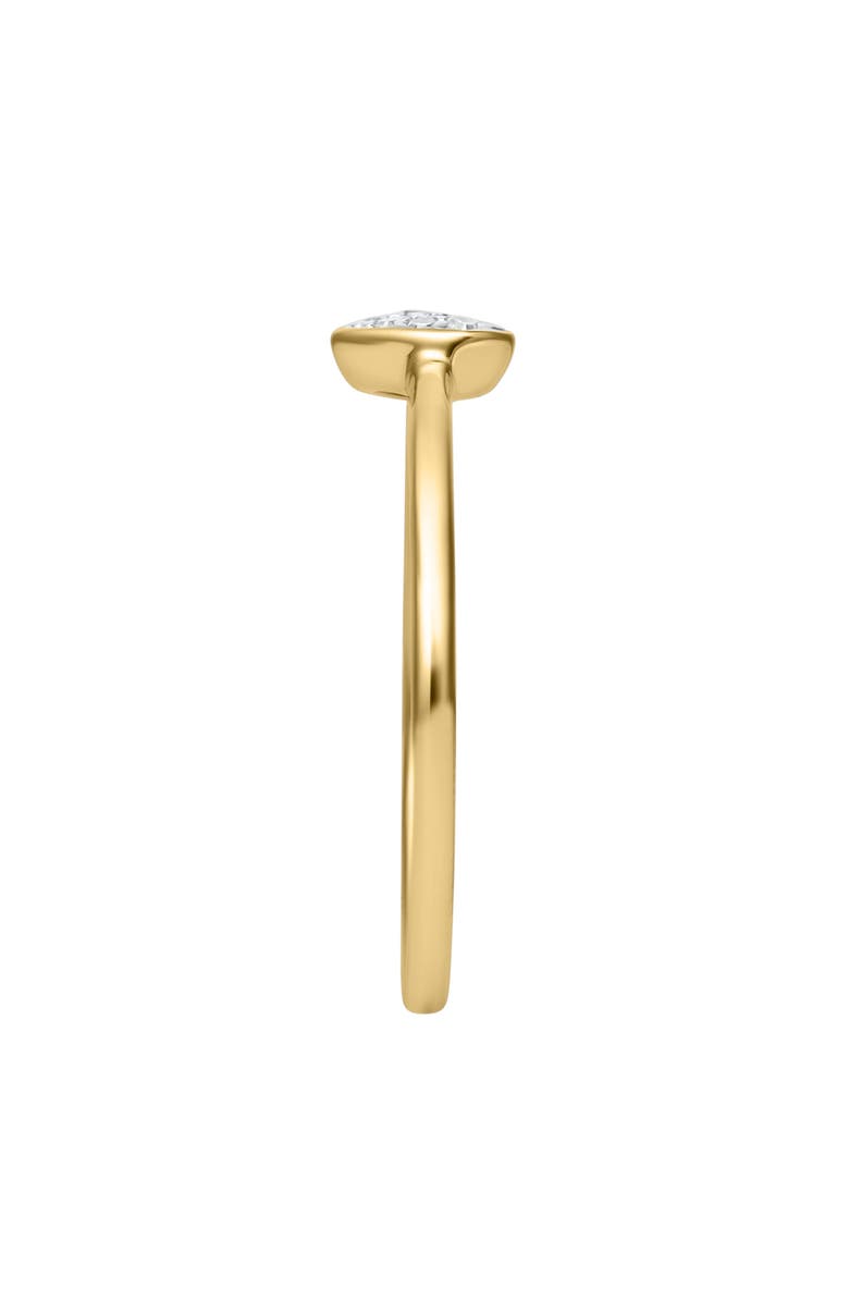 LuvMyJewelry Thea Diamond Pave Heart Ring in 14K Gold - 0.09 ct, Alternate, color, 14K Yellow Gold