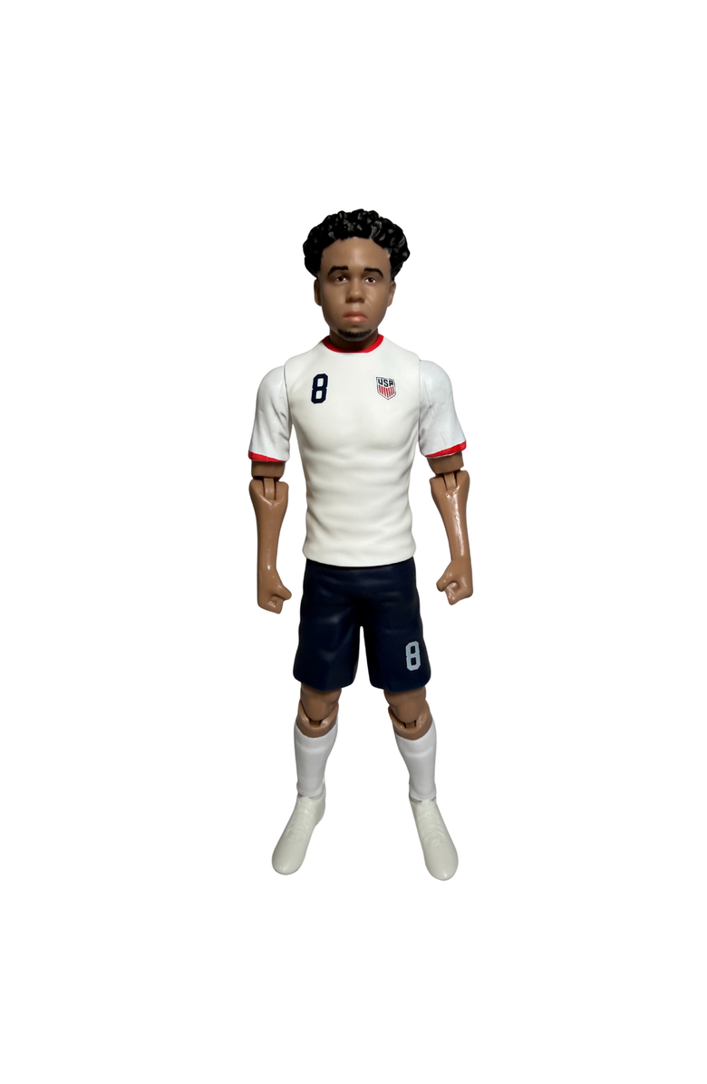 Banbo Toys SOCKERS USMNT Weston McKennie 8" Collectible Soccer Action Figure, Alternate, color, White