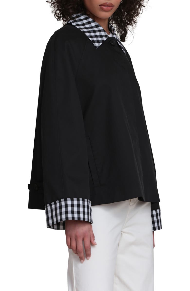 Bagatelle Cropped Trench Jacket, Alternate, color, Black