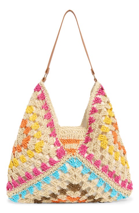 Bloom Straw Shoulder Bag