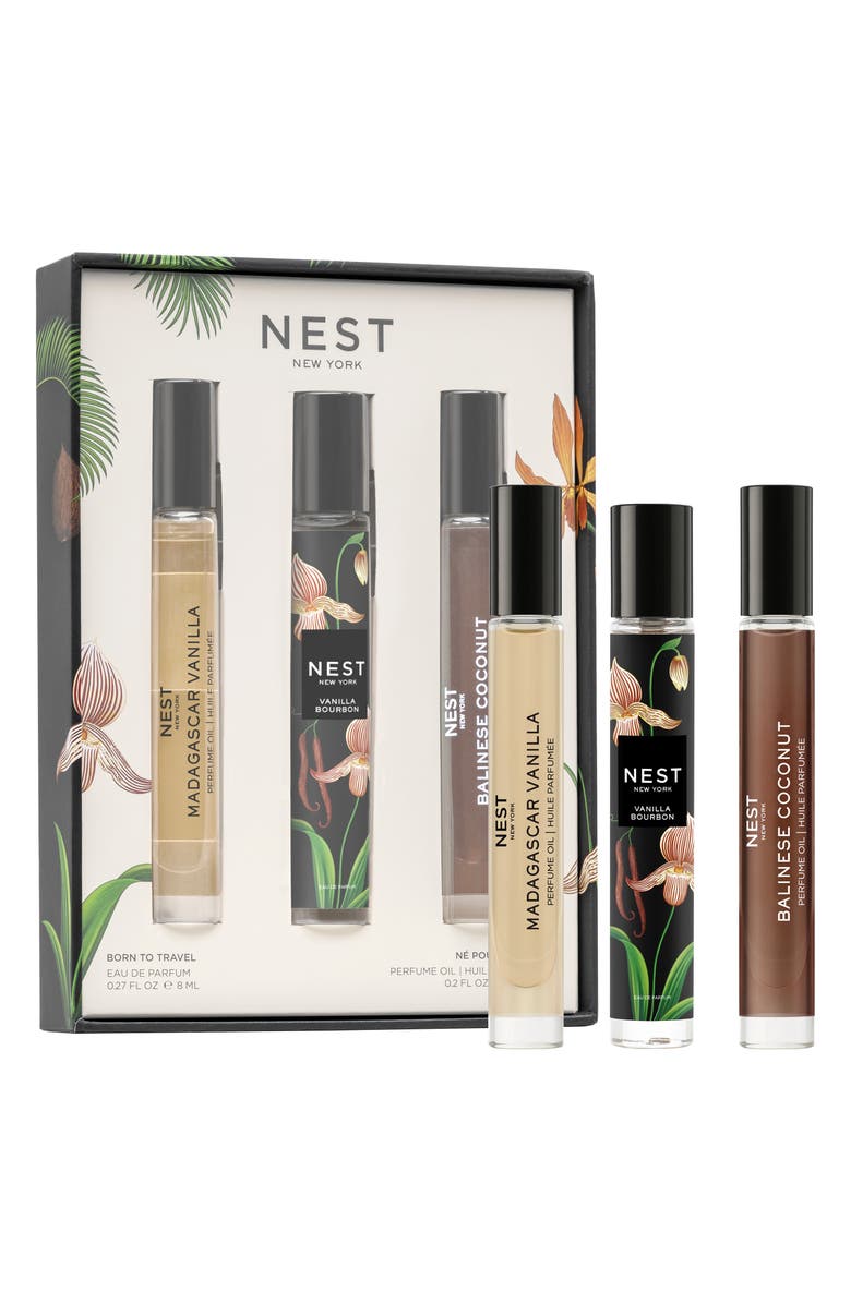 NEST New York Born to Travel Eau de Parfum Oil Rollerball Trio $102 Value, Main, color,